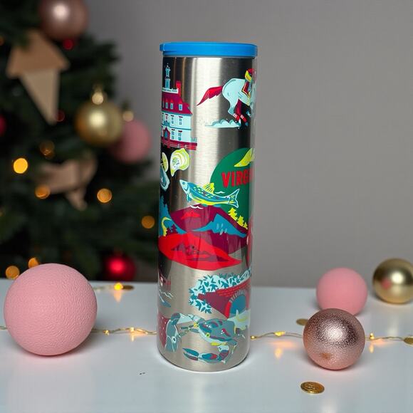 Starbucks Virginia Discovery Series Tumbler 16oz Insulated Stainless Steel EUC - Picture 6 of 8